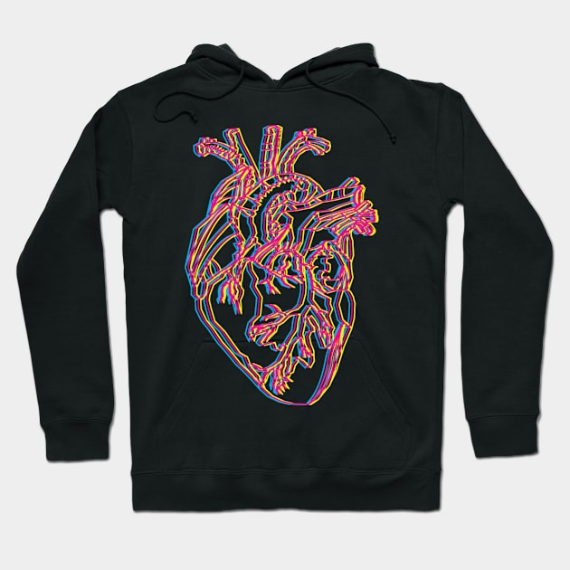 Distorted Heart Hoodie by StephenC